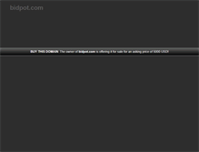 Tablet Screenshot of bidpot.com